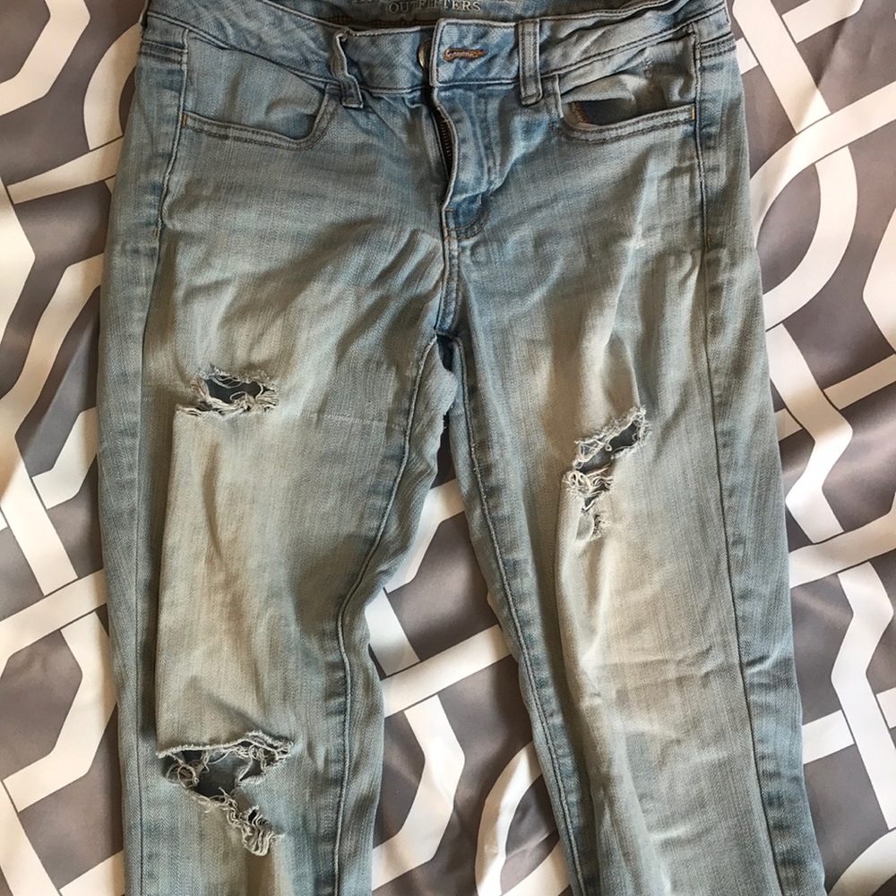 Light wash jeans!